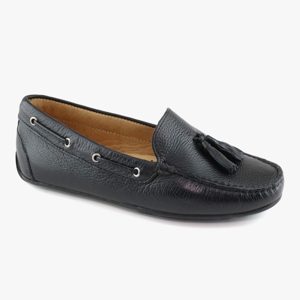 Marc Joseph Black Leather Loafers